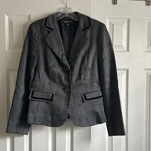 Metallic black and gray jacket